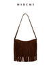 HIDEMI 节日系列进口羊麂皮长流苏设计感经典tote水桶包 商品缩略图6