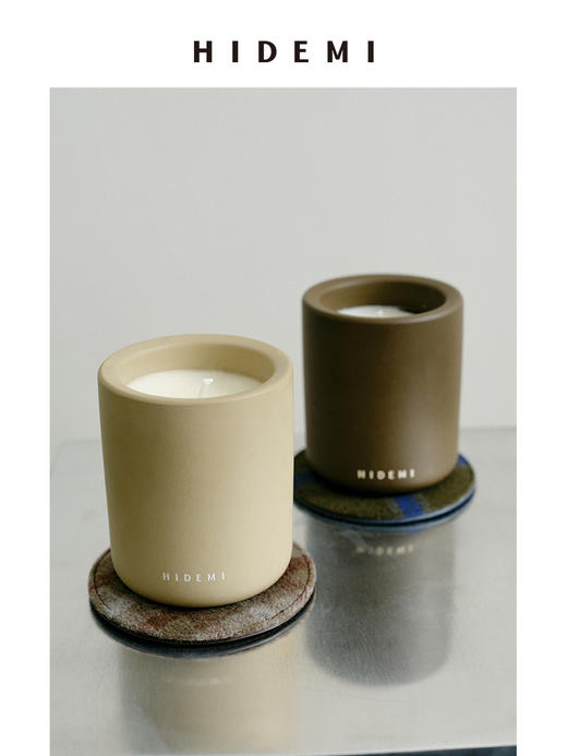HIDEMI 节日系列「游与囿」限定款手工陶罐天然植物豆蜡系列香氛大号蜡烛礼盒套组310g*2 商品图0