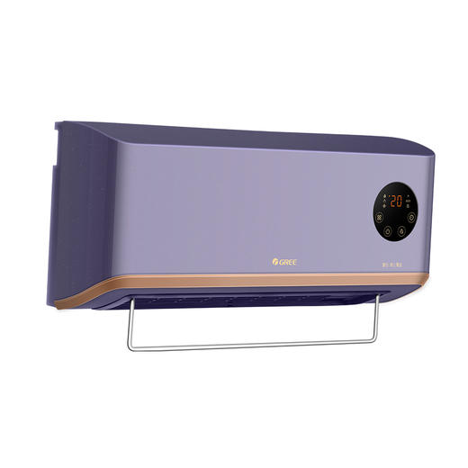 GREE格力 电暖器 NFBC-X6022B 壁挂式暖风机 居浴两用 三档可调 极光紫 商品图2