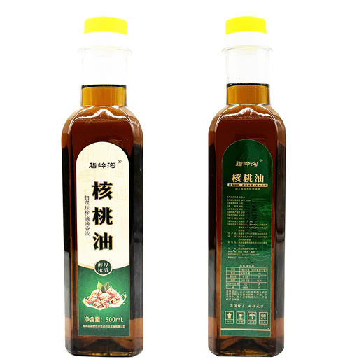 商南县 脂岭沟食用油香油一级核桃油500ml/瓶 商品图0