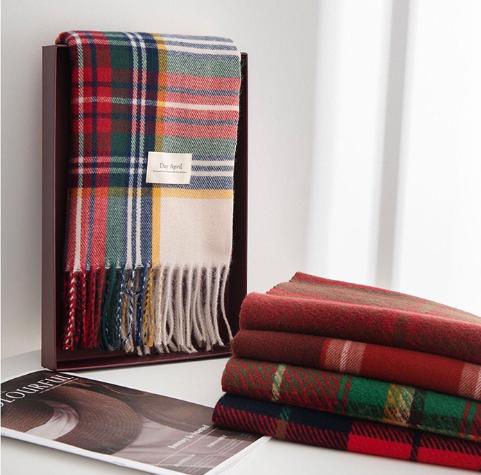 老米优品🎈1条￥49/ 2条￥69！性价比款。🎄🧑‍🎄新年圣诞定制  《安可拉红色系 复古文艺仿羊绒围巾》  新年鸿运来咯~~ 商品图6