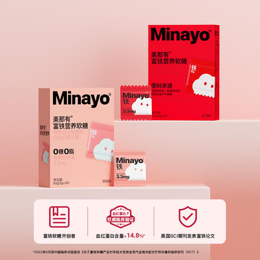 【Minayo】美那有富铁营养软糖2盒/4盒装 商品图3