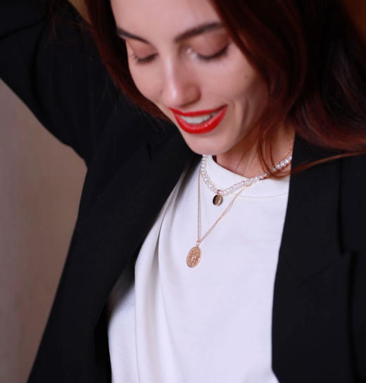 LHWINDSOR 十二星座项链复古星座金币项链小众硬币叠戴锁骨链 商品图12