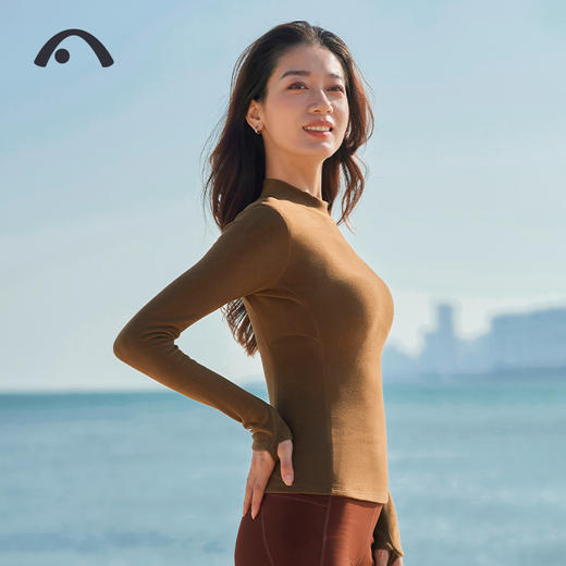 2024秋冬新品瑜伽运动健身双面绒锁温上衣A24400QRA 商品图8