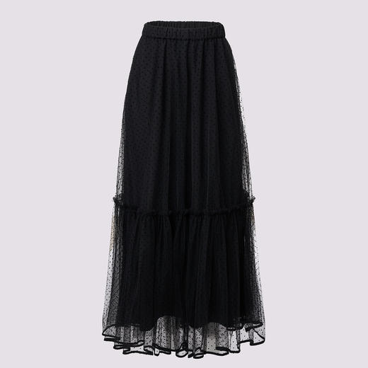 法式复古浪漫感半裙2024秋冬网纱塔裙女 商品图4