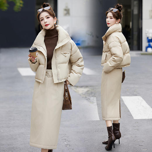 冬季新款，时尚潮流高端大气上档次两件套白鸭绒羽绒服HR-BBL23018 商品图2