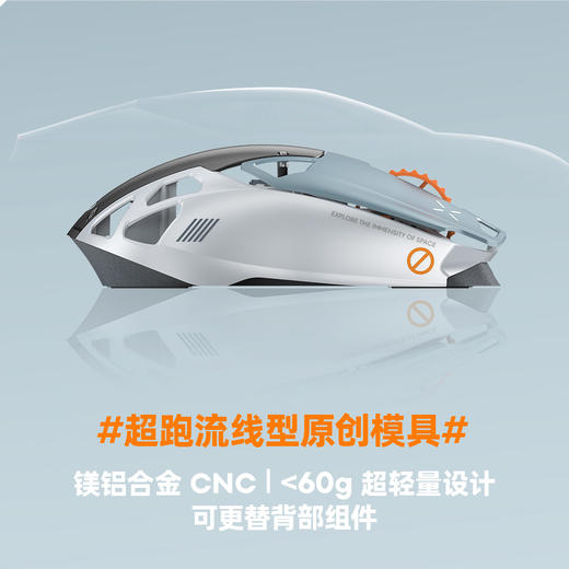 魅族 PΛNDΛER × IQUNIX 超轻量合金电竞鼠标·独角兽 商品图2