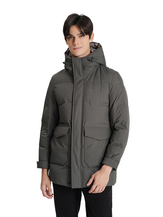 callisto绿色鹅绒羽绒服 商品图0