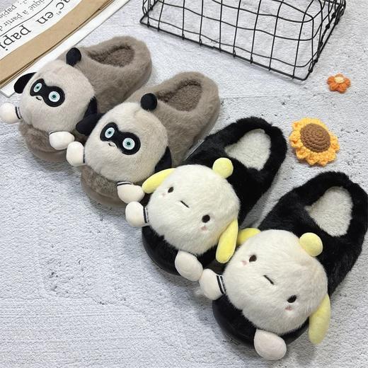 儿童拖鞋秋冬季防滑家居室内保暖蛋仔棉鞋可爱大童男毛绒包头棉拖鞋女童棉拖鞋【WG24503】 商品图2