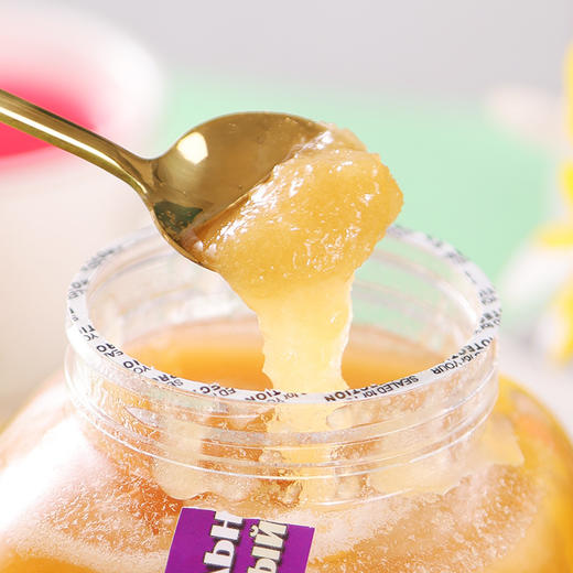 【分仓直发包邮】俄罗斯原装进口冬熊牌蜂蜜（椴树蜜）1000g 商品图2