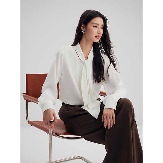 棉仓357604003-宽飘带衬衫 商品图0