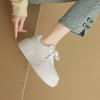 阿么手工女鞋透气厚底小白鞋ins百搭增高6CM时尚松糕底百搭板鞋女 商品缩略图3