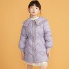 笛莎千与2024冬季新款男女童同款甜美翻领小香风中长款羽绒服 商品缩略图0