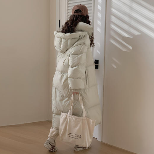 西遇长款立领加厚棉服女冬季新款袖口收缩设计加绒保暖外套SS141428 商品图4