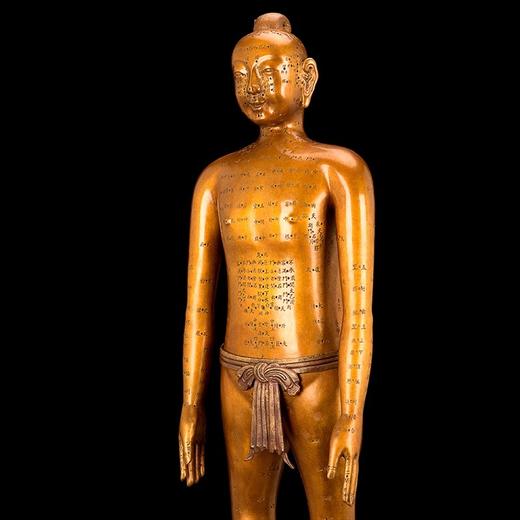 宇达青铜全铜摆件《千年一遇 针灸铜人》国礼限量缩小版 艺术装饰 商品图3