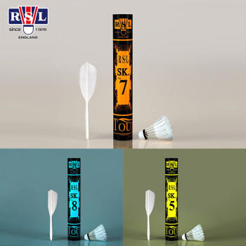亚狮龙RSL羽毛球8号鸭毛球12只装/桶耐打稳定比赛训练SK.NO.8 商品图6