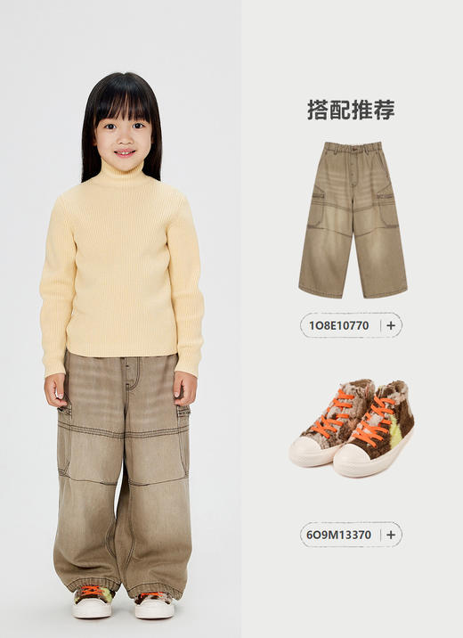 jnby   24年冬款  长袖套头羊绒衫  1OA312940 商品图3