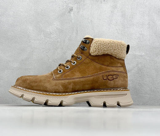 油叽叽男士羊羔毛雪地靴马丁靴 商品图0