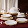 【特惠清仓3折，仅1套，无货退款】Noritake则武 ODESSA欧式骨瓷家用餐具套装民宿餐厅中式碗盘套组则武32头中餐具套装（金色） 商品缩略图2
