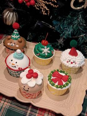 圣诞杯子蛋糕·B款 | 昔果