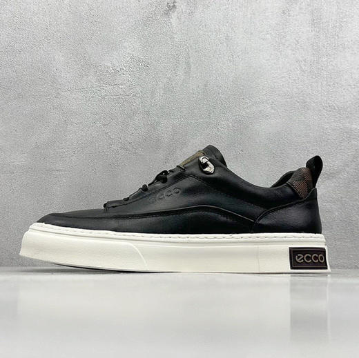 ECCO男士真皮板鞋休闲鞋 商品图1