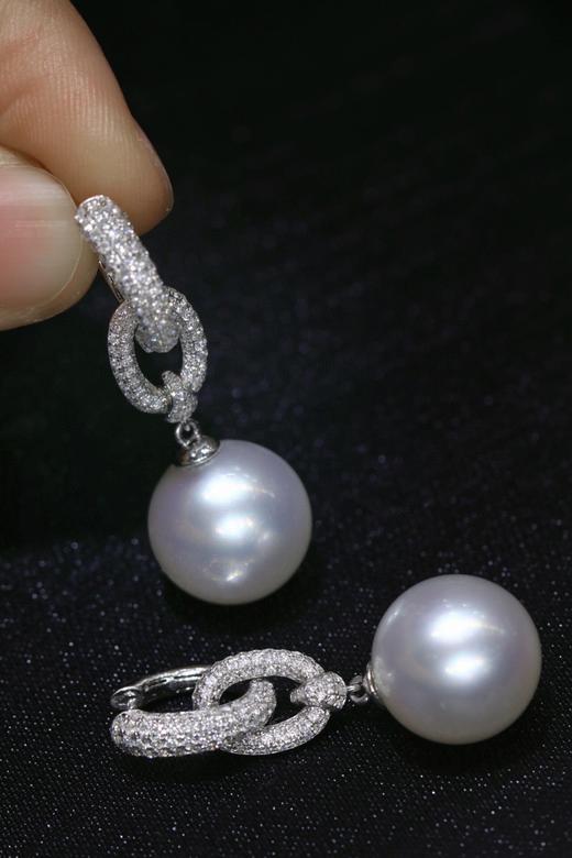 13mm-14mm澳白耳坠 商品图2