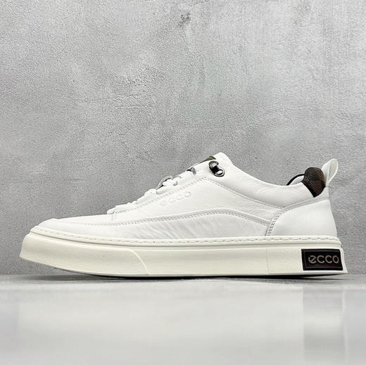 ECCO男士真皮板鞋休闲鞋 商品图0