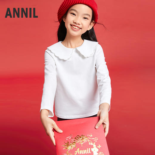 女童翻领POLO衫春季新款安奈儿童装实体店同款AG511564 商品图2