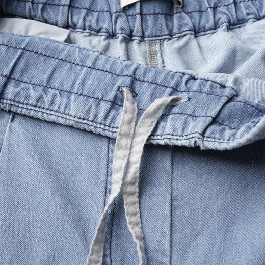 ROMI STUDIO “惬意而行” 100%粗支棉石洗磨白直筒牛仔裤 24SSN793 商品图2