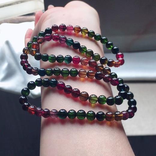 6mm-7mm多圈老矿碧玺手串 商品图3