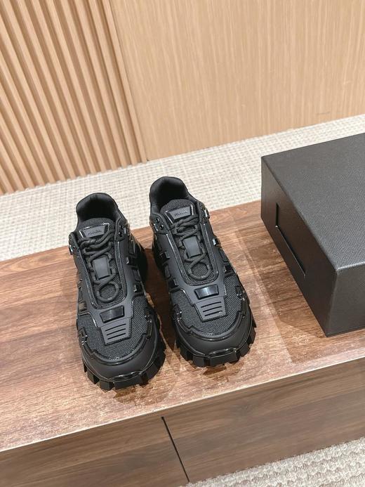 限定男码普拉达机器人运动鞋设计以雕塑感设计重新演绎Prada男士风格这款针织织物（HC） 商品图1