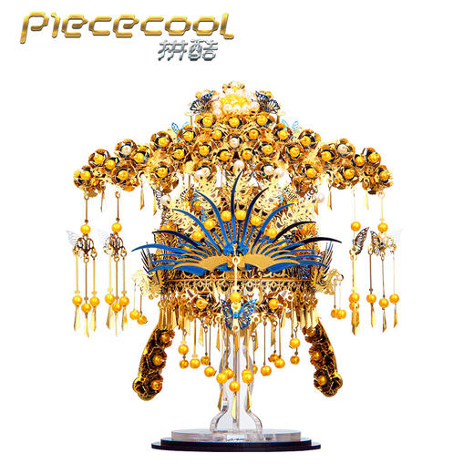 【赠工具】拼酷潮玩玩具 凤冠/醒狮/天火树·炽花等多款可选 黄铜+不锈钢材质 送礼新年高档别致礼物 商品图6