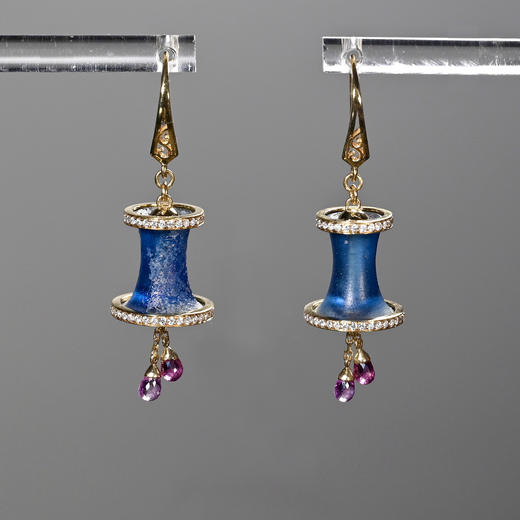 汉代琉璃耳珰“琳琅”时尚耳环 商品图0