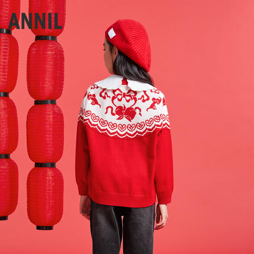 女童针织开衫春季新款安奈儿童装实体店同款AG514524 商品图2