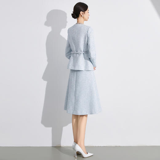 编织花呢收腰小香风套装微胖高级感短外套 商品图9