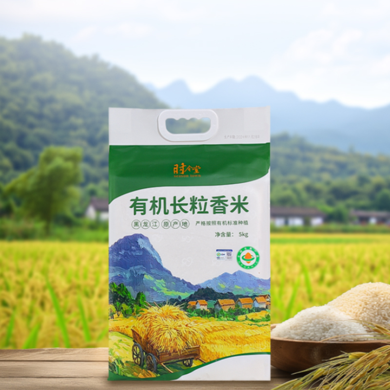时令堂 有机长粒香米5kg袋装