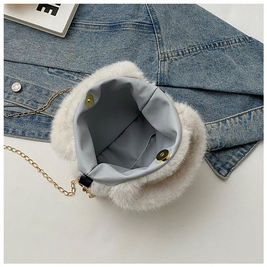 售完不补【敦煌盘扣毛绒包包】敦煌文艺毛绒包秋冬毛绒单肩斜挎随身小包包收纳包 商品图6
