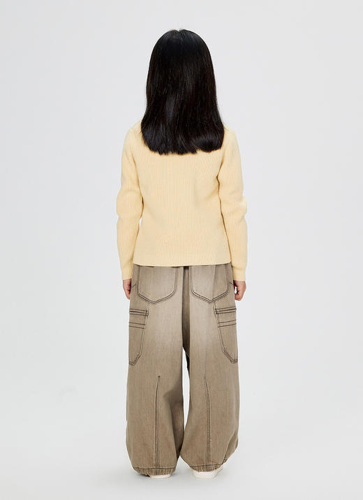 jnby   24年冬款  长袖套头羊绒衫  1OA312940 商品图5