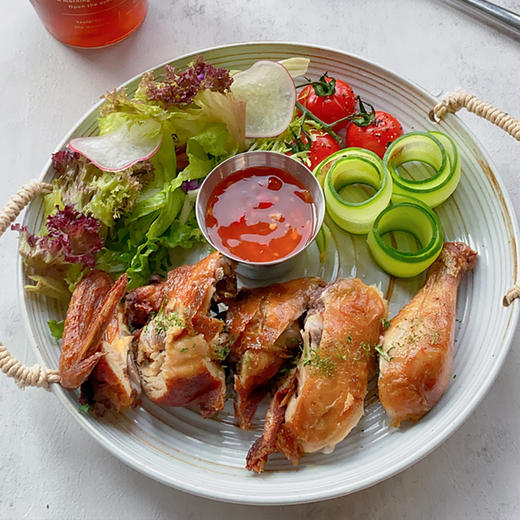 爱唐扬调理全鸡23只商用烤鸡西装鸡半成品手扒鸡炸鸡脆皮全鸡 商品图5