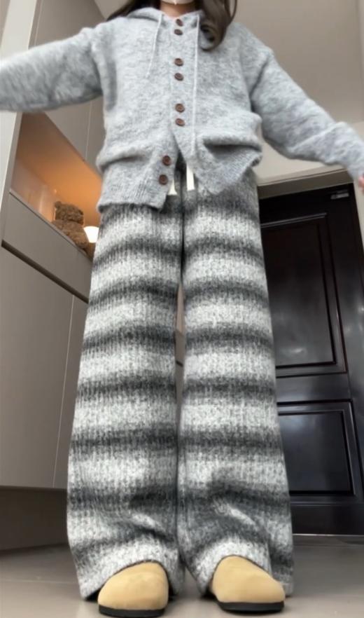 <曾小咸推荐>  条纹加绒糯米裤 日常159.99/件 活动价99.99/件！！ 商品图2