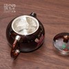 臻宝堂银壶大漆螺钿西施壶999纯银泡茶壶纯手工一张打壶足银茶具大漆金鳞西施壶150ml 商品缩略图3