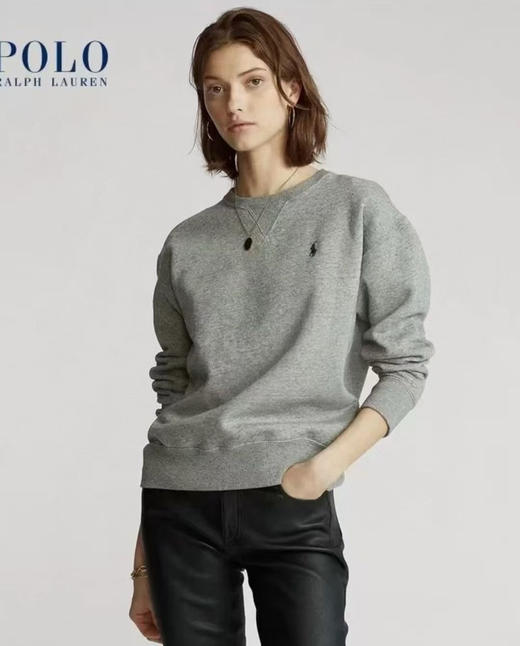 【断码捡漏】 加绒卫衣 RL 拉夫刺绣小马 圆领加绒卫衣 商品图0