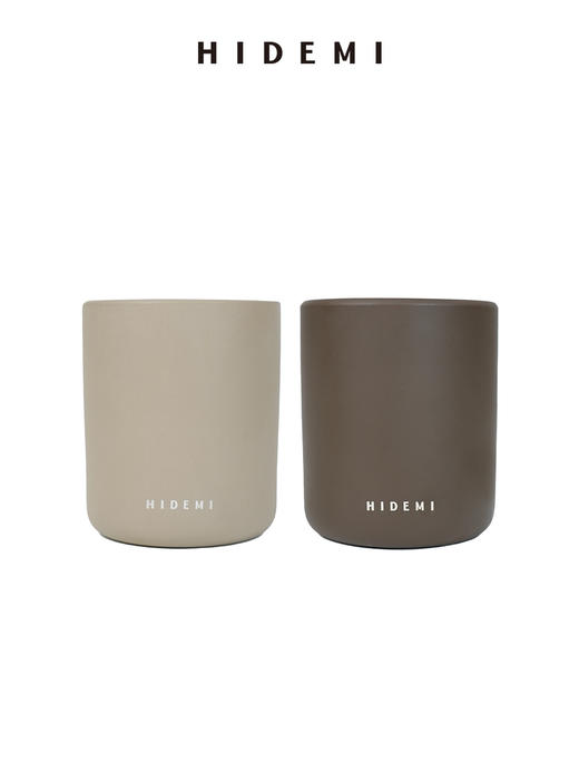 HIDEMI 节日系列「游与囿」限定款手工陶罐天然植物豆蜡系列香氛大号蜡烛礼盒套组310g*2 商品图6