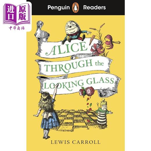 预售 【中商原版】企鹅阅读分级指导3级 爱丽丝镜中奇遇 Penguin Readers Level 3 Alice Through the Looking Glass 英文原版进口 商品图0