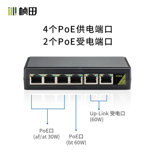 6口百兆无源POE交换机室内外 商品图3