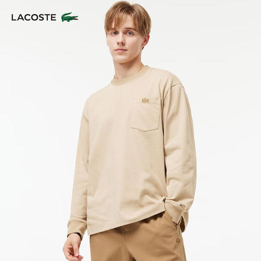 Lacoste福蛇新春系列情侣款新款潮流印花圆领长袖T恤TH5562-98 商品图3