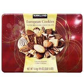 Kirkland欧洲巧克力曲奇饼干1.4kg #天津仓