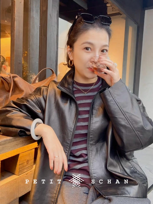 PETIT SCHAN小闪 CLO#653 Notting Hill 诺丁山 英国进口半植鞣小羊皮皮衣外套 商品图5