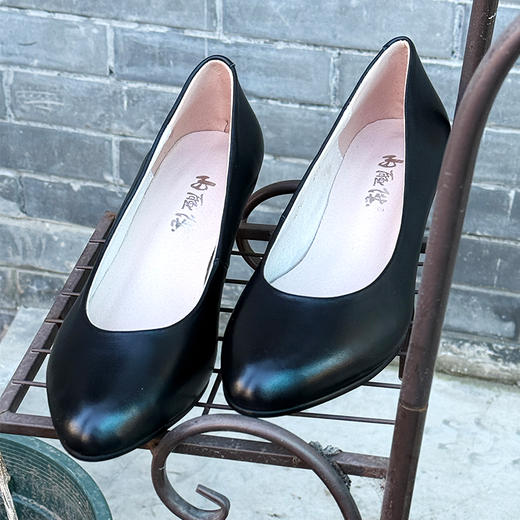 内联升女鞋女式牛皮职业跟鞋4078C 商品图2