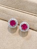 1.06ct刻面红宝石耳钉 商品缩略图3